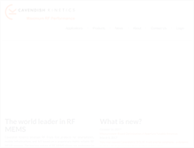 Tablet Screenshot of cavendish-kinetics.com